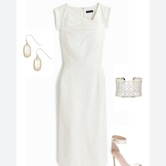 J Crew asymmetrical neck dress - Picture 1 of 3